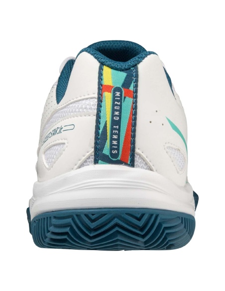 Mizuno  Exceed Star Junior Clay White/Turquoise Mizuno  Exceed Star Junior Clay White/Turquoise