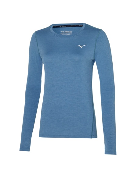 Mizuno Core LS Tee Blue
