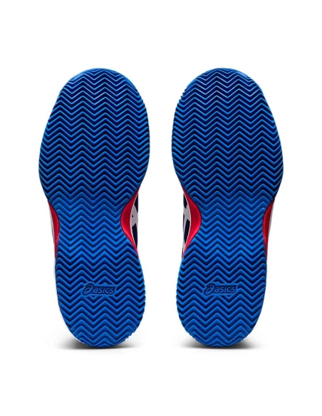 Asics Gel Resolution 8 Clay Junior Blu/White