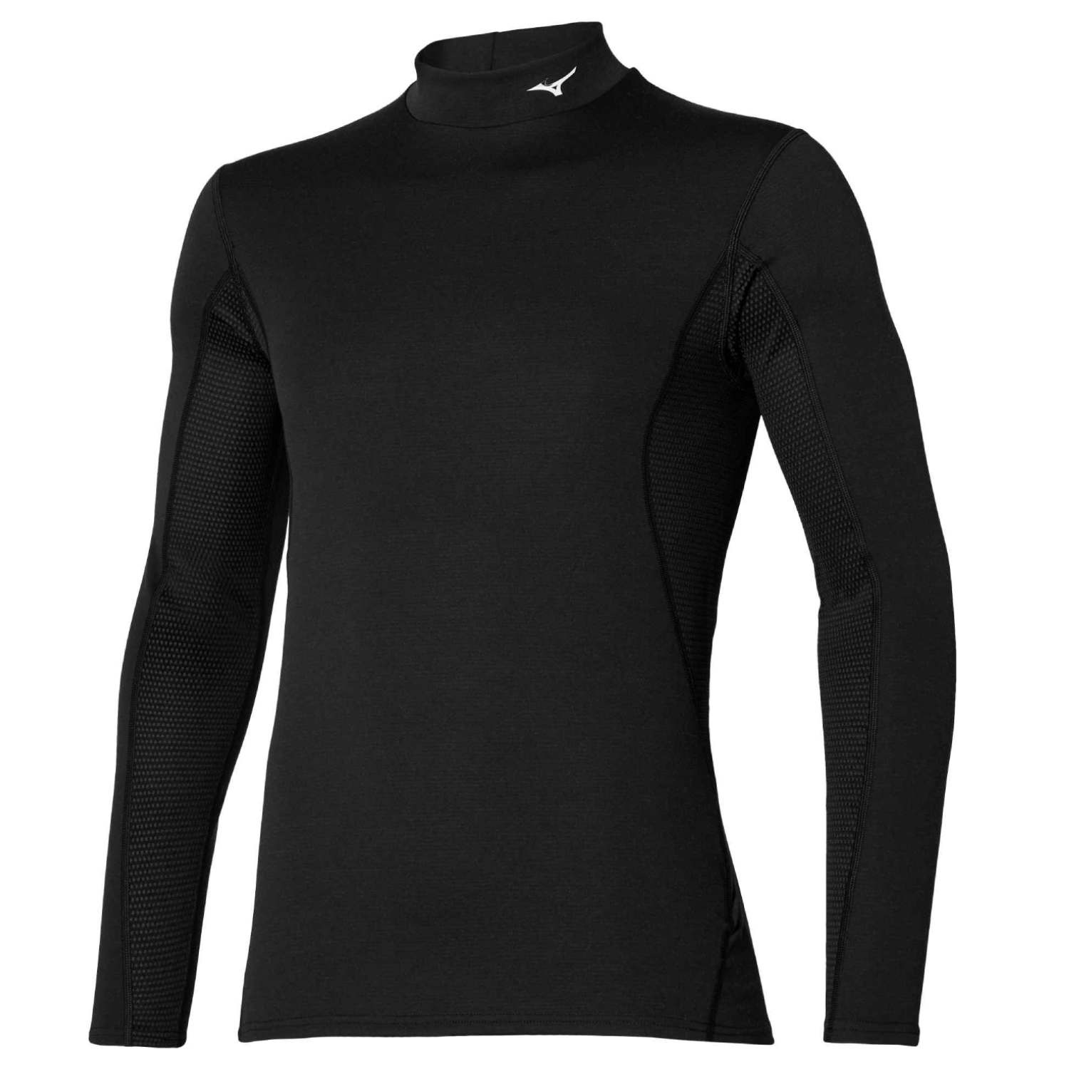 Mizuno  Breath Thermo Mid Weight High NeckT-Shirt Black