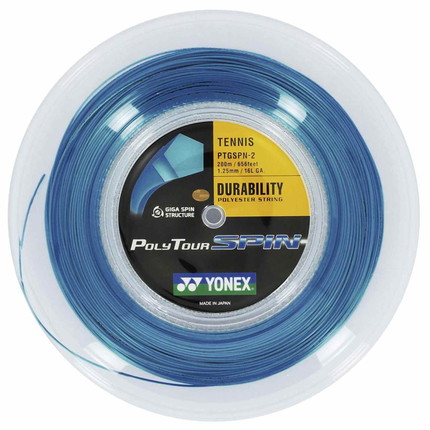 Yonex Poly Tour Spin 1,25 Blu (200mt)