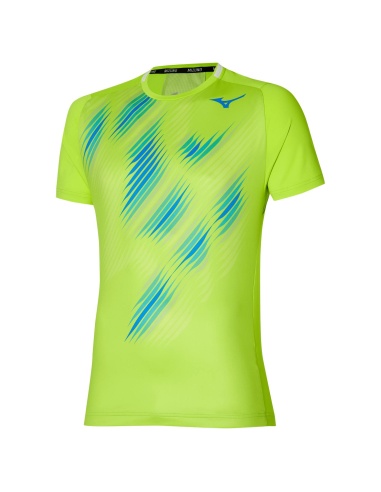 Mizuno Tennis Shadow Graphic T-Shirt Acid Lime