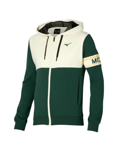 Mizuno Athletics Graphic Sweat Jacket Pine Green