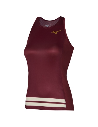 Mizuno Tennis Printed Tank Cabernet