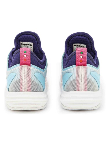 Diadora Speed Blushield Fly 4+ Clay White/Blu/Rose