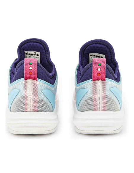 Diadora Speed Blushield Fly 4+ Clay White/Blu/Rose