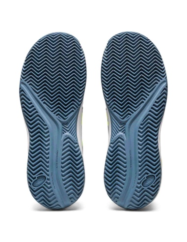 Asics Gel Resolution 9 GS Clay Steel Blu/Hazard Green