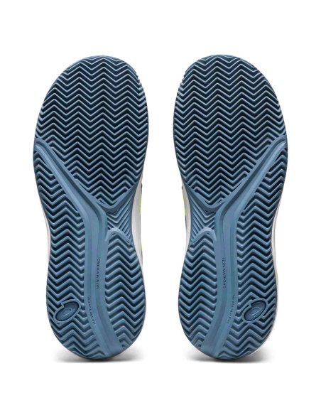 Asics Gel Resolution 9 GS Clay Steel Blu/Hazard Green