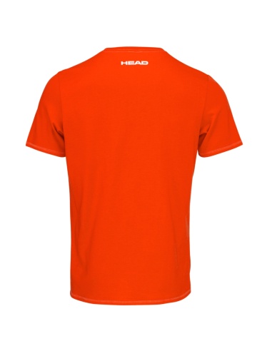 Head T-Shirt Typo Padel Tangerine