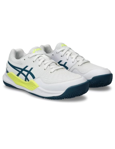Asics Gel Resolution 9 GS Clay White/Restful Teal