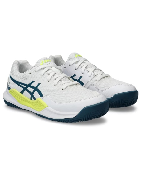 Asics Gel Resolution 9 GS Clay White/Restful Teal
