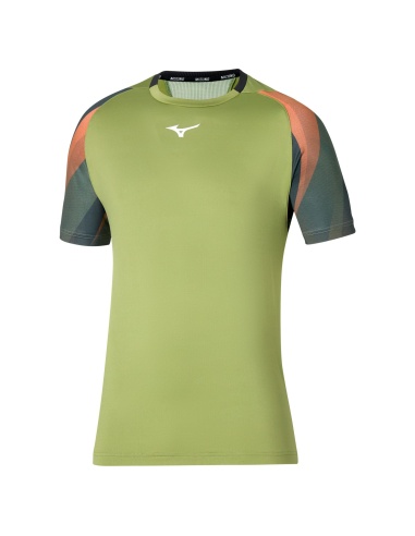 Mizuno Tennis Shadow T-Shirt Calliste Green