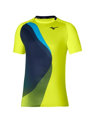 Mizuno Tennis Shadow Graphic T-Shirt Bolt