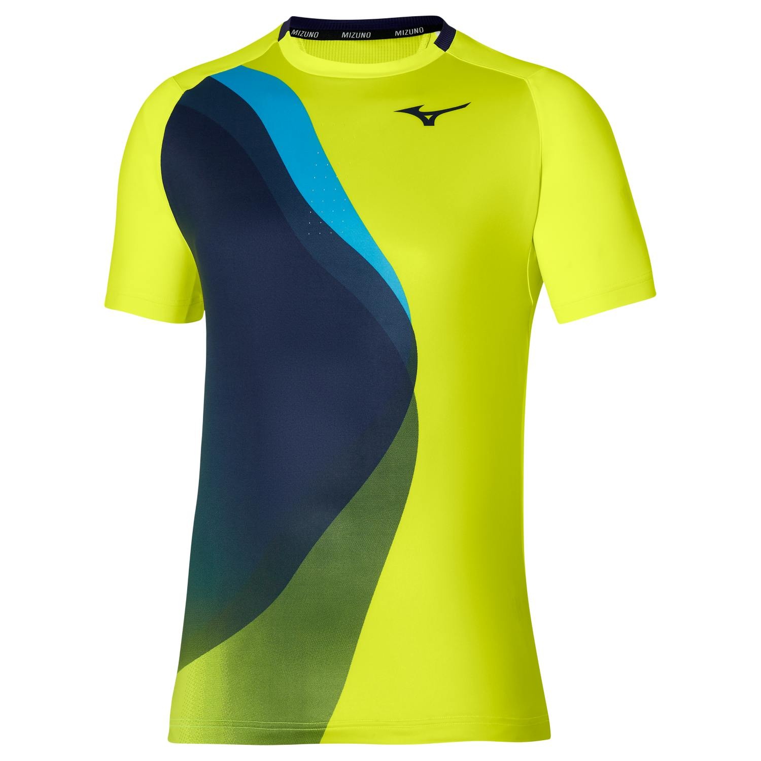 Mizuno Tennis Shadow Graphic T-Shirt Bolt