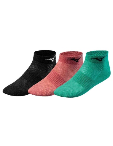 Mizuno Drylite Training Socks Black/Green/Pink(3 paia)