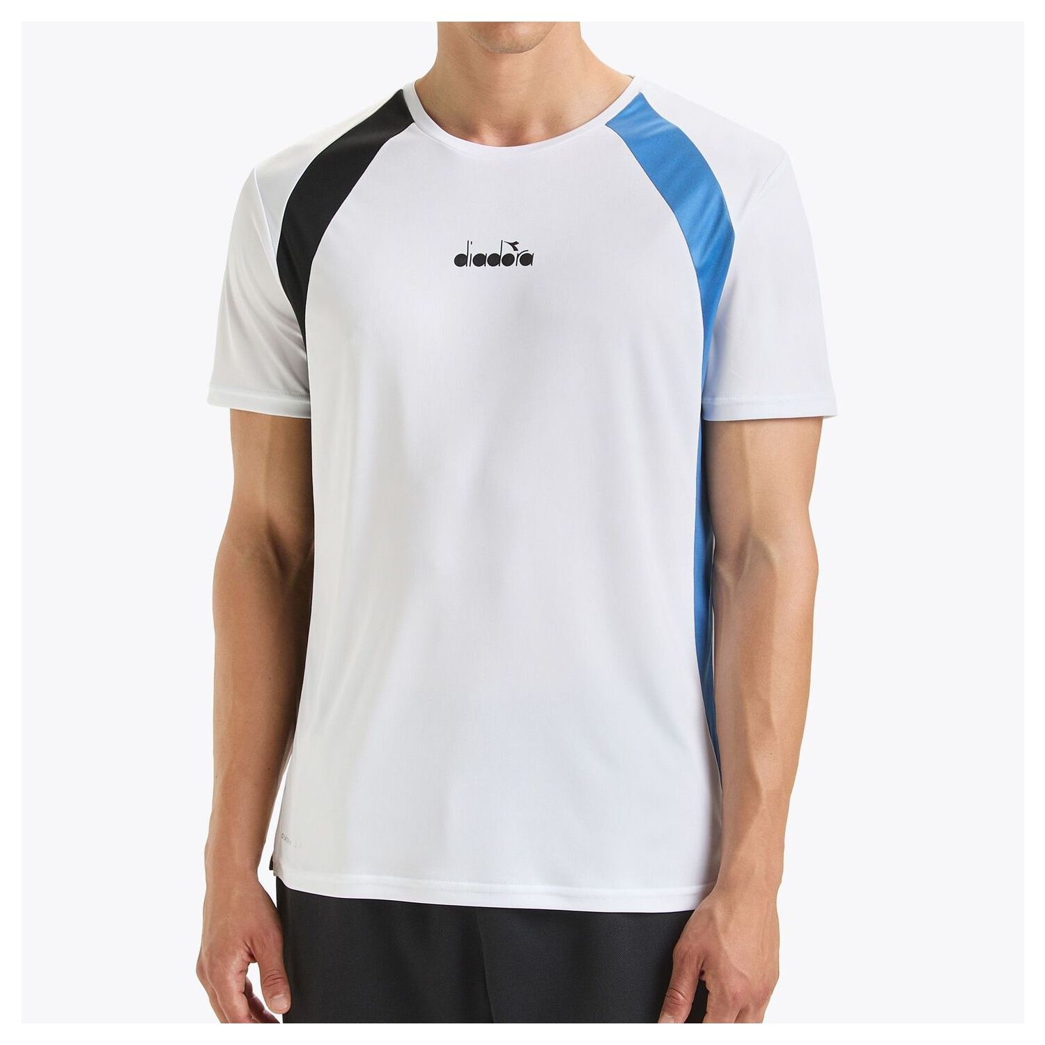 Diadora T-Shirt SS  White/Blue/Black