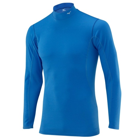 MIzuno Breathermo Mid Weight HIgh Neck Blu