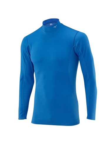 MIzuno Breathermo Mid Weight HIgh Neck Blu