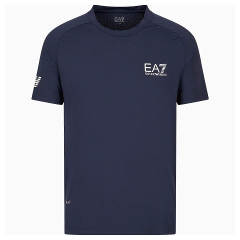 EA7 T-Shirt Tennis Pro Ventus7 Junior Blu Navy