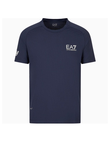 EA7 T-Shirt Tennis Pro Ventus7 Junior Blu Navy