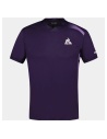 Le Coq Sportif Tennis Pro T-Shirt Purple