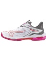 Mizuno Wave Exceed Tour 6 Clay White/Radiant Red/Quiet Shade