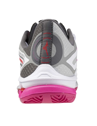 Mizuno Wave Exceed Tour 6 Clay White/Radiant Red/Quiet Shade