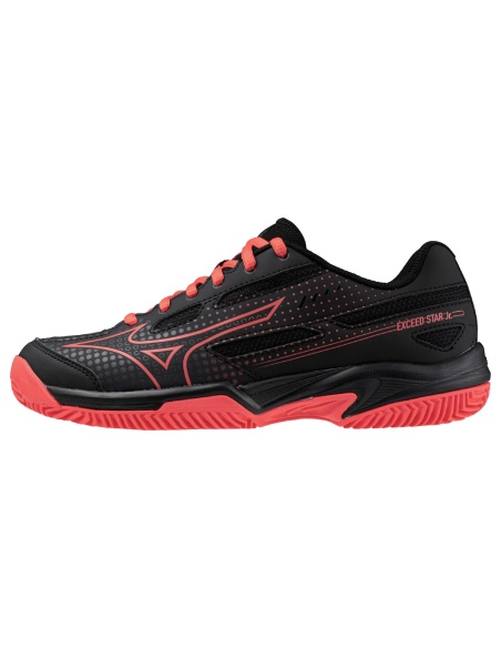 Mizuno Exceed Star Junior Clay Black/Radiant Red/Black Oyster
