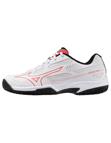 Mizuno Exceed Star Junior Clay White/Radiant Red/Black