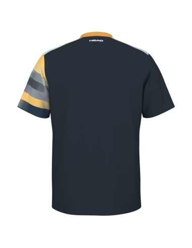 Head TopSpin T-Shirt Blu/Yellow