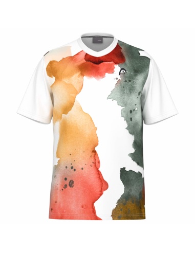 Head TopSpin T-Shirt Green/Orange/Red