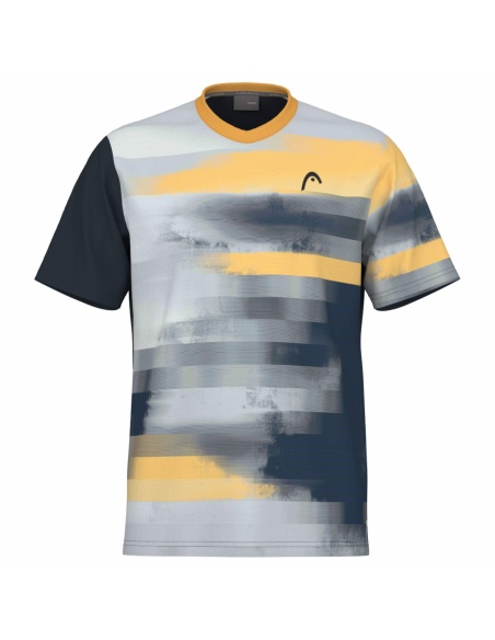 Head TopSpin T-Shirt Junior  Blu/Yellow Head TopSpin T-Shirt Junior  Blu/Yellow