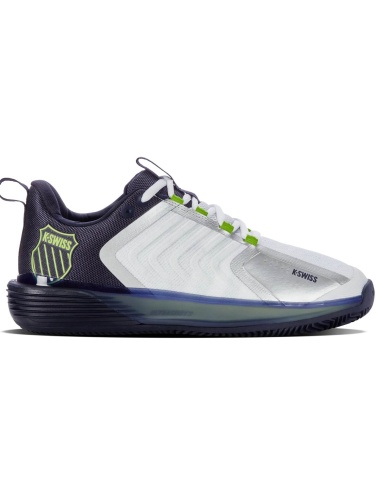 K-Swiss Ultrashot 3 Clay White/Pecoat/Lime