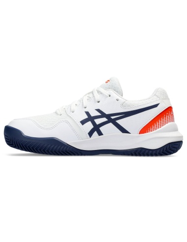 Asics Gel Resolution 9 GS Clay White/Blue Expanse