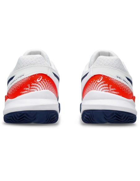 Asics Gel Resolution 9 GS Clay White/Blue Expanse