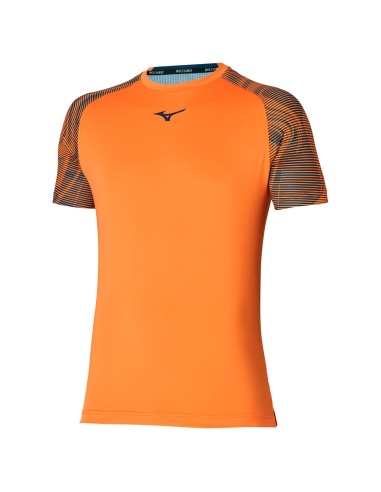 Mizuno Tennis Charge  Shadow T-Shirt Carrot Curl