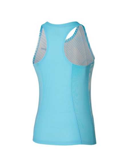Mizuno Charge Printed Tank Blue Glow