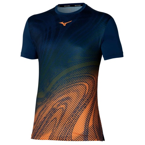 Mizuno Tennis Ch  Shadow Graphic T-Shirt Pageant Blu