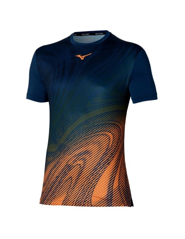 Mizuno Tennis Ch  Shadow Graphic T-Shirt Pageant Blu
