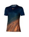 Mizuno Tennis Ch  Shadow Graphic T-Shirt Pageant Blu