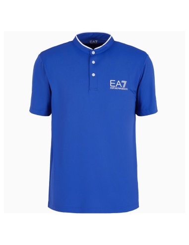 EA7 Polo Serafino Tennis Pro Ventus7 Blu Royal