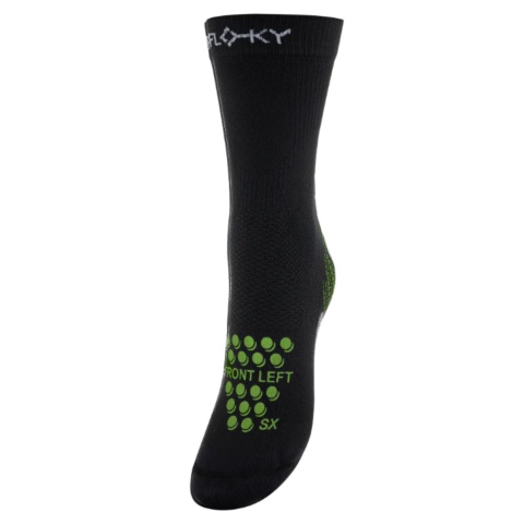 Floky Biomechanics Socks Black/Fluo Green