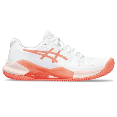 Asics Gel Challenger 14 Clay White/Sun Coral