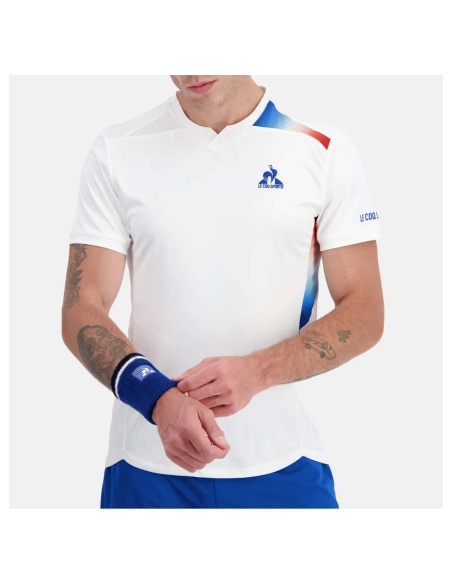 Le Coq Sport Tennis Pro T-Shirt Optical White Le Coq Sport Tennis Pro T-Shirt Optical White