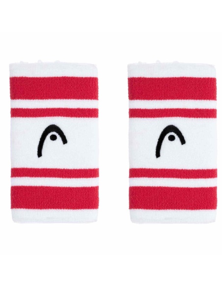 Head Wristband Striped 5' Magento/White