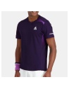 Le Coq Sportif Tennis Pro T-Shirt Purple