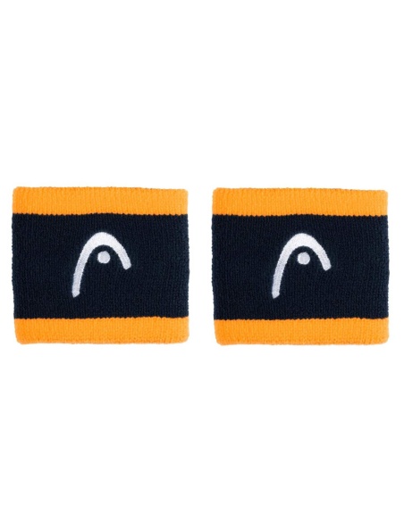Head Wristband Striped 2,5 Navy/Banana