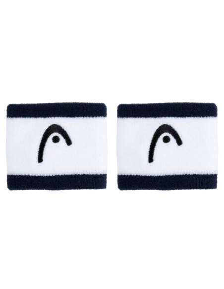 Head Wristband Striped 2,5 Navy/White