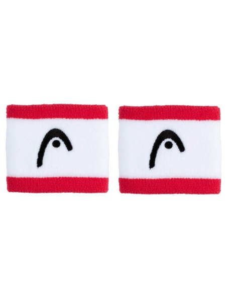 Head Wristband Striped 2,5 Magento/White