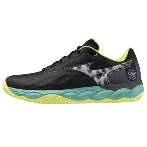Mizuno Wave Enforce Court Clay Black / White / Sunny Lime